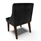 Kit 06 Cadeiras De Jantar Liz Corano Base Fixa Madeira Tabaco