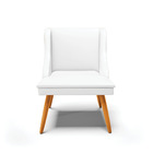 Kit 06 Cadeiras De Jantar Liz Corino  Pés Palito Castanho D03