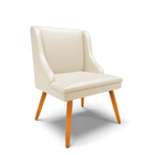 Kit 06 Cadeiras De Jantar Liz Corino  Pés Palito Castanho D03