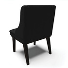 Kit 06 Cadeiras De Jantar Liz Linho Base Fixa Madeira Preto D