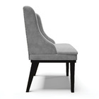 Kit 06 Cadeiras De Jantar Liz Suede Base Fixa Madeira Preto D