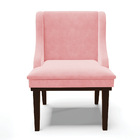 Kit 06 Cadeiras De Jantar Liz Suede Base Fixa Madeira Tabaco