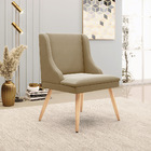 Kit 06 Cadeiras De Jantar Liz Suede Marrom Rato Pés Palito Na