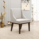 Kit 06 Cadeiras De Jantar Liz Veludo Base Fixa Madeira Tabaco