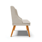 Kit 06 Cadeiras De Jantar Liz Veludo Prata Luxo A129 Pés Pali