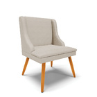 Kit 06 Cadeiras De Jantar Liz Veludo Prata Luxo A129 Pés Pali