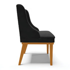 Kit 06 Cadeiras De Jantar Liz Veludo Preto D03 - D'rossi Base