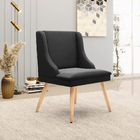 Kit 06 Cadeiras De Jantar Liz Veludo Pretopés Palito Natural