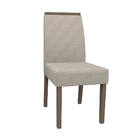 Kit 06 Cadeiras De Jantar Mayte Animalle Marfim Wd25 Pés Imbu