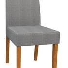 Kit 06 Cadeiras De Jantar Mayte Linho Cinza Ln02 Pés Ypê - D'