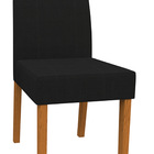 Kit 06 Cadeiras De Jantar Mayte Veludo Preto Vl07 Pés Ypê - D