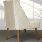 Kit 06 Cadeiras De Jantar Paris Suede Bege