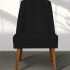 Kit 06 Cadeiras De Jantar Paris Suede Preto