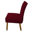 Kit 06 Cadeiras De Jantar Sevilha Pés Palito Suede Marsala -