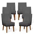 Kit 06 Cadeiras De Jantar Virgínia Composê E Courissimo Grafi