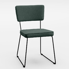 Kit 06 Cadeiras Decorativa Estofada Para Sala Base Em Aço All