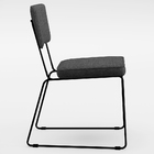 Kit 06 Cadeiras Decorativa Estofada Para Sala Base Em Aço All