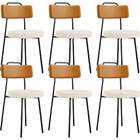 Kit 06 Cadeiras Decorativa Estofada Sala De Jantar Barcelona