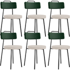 Kit 06 Cadeiras Decorativa Estofada Sala Jantar Barcelona L02