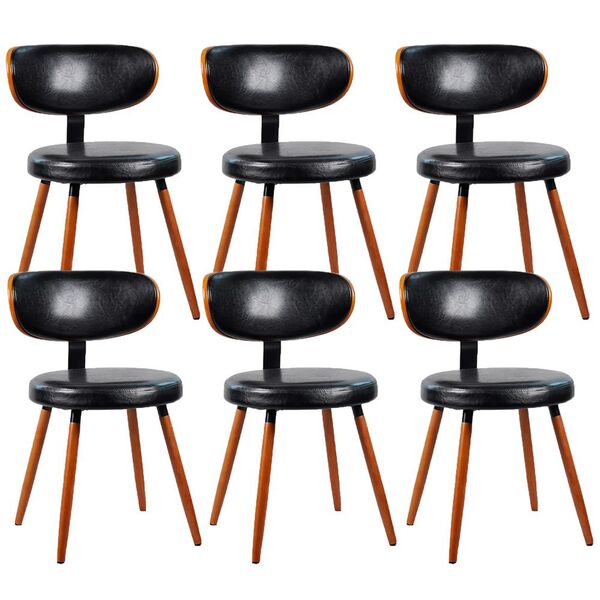 Kit 06 Cadeiras Decorativa Para Escritório Recepção Scarlet F