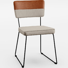 Kit 06 Cadeiras Decorativas Base De Aço Allana L02 Faixa Cour