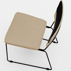 Kit 06 Cadeiras Decorativas Base De Aço Allana L02 Faixa Fact