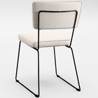 Kit 06 Cadeiras Decorativas Estofada Allana L02 Faixa Facto P