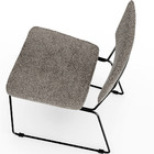 Kit 06 Cadeiras Decorativas Estofada Base De Aço Allana L02 B