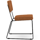 Kit 06 Cadeiras Decorativas Estofada Base De Aço Allana L02 B