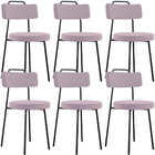 Kit 06 Cadeiras Decorativas Estofada Para Sala De Jantar Barc