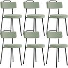 Kit 06 Cadeiras Decorativas Estofada Para Sala De Jantar Barc