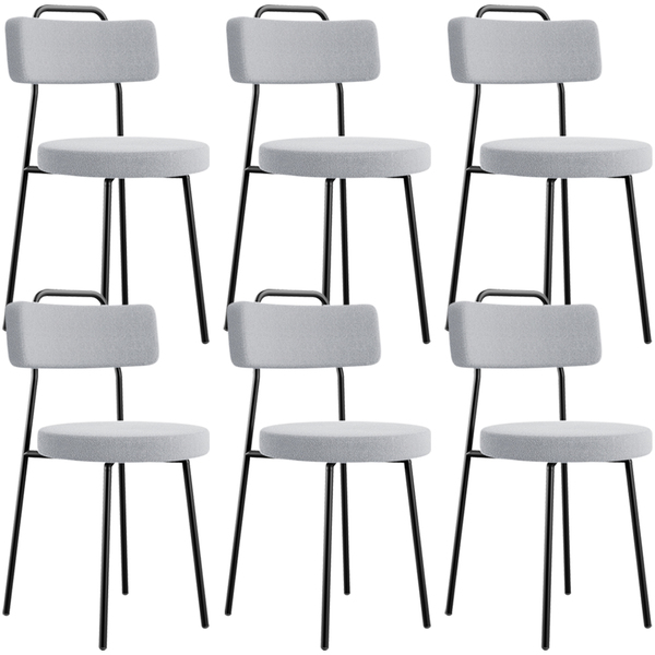 Kit 06 Cadeiras Decorativas Estofada Para Sala De Jantar Barc