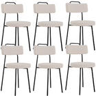 Kit 06 Cadeiras Decorativas Estofada Para Sala De Jantar Barc