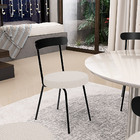 Kit 06 Cadeiras Decorativas Estofada Para Sala De Jantar Haia