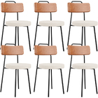 Kit 06 Cadeiras Decorativas Estofada Sala De Jantar Barcelona