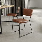 Kit 06 Cadeiras Decorativas Estofada Sala Jantar Base Aço All