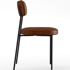 Kit 06 Cadeiras Decorativas Estofadas Para Sala De Jantar Mel