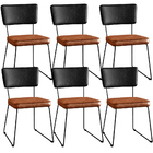 Kit 06 Cadeiras Decorativas Sala De Jantar Allana L02 Couríss