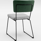 Kit 06 Cadeiras Decorativas Sala Jantar Allana L02 Facto Verd