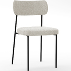 Kit 06 Cadeiras Estofadas Para Sala De Jantar Melina L02 Bouc