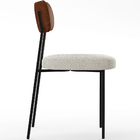 Kit 06 Cadeiras Estofadas Para Sala De Jantar Melina L02 Cour