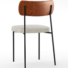 Kit 06 Cadeiras Estofadas Para Sala De Jantar Melina L02 Cour