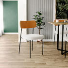 Kit 06 Cadeiras Estofadas Para Sala De Jantar Melina L02 Cour