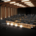 Kit 06 Cadeiras Hoteleira Auditório Empilhável Inter L02 Crep