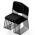 Kit 06 Cadeiras Hoteleira Auditório Empilhável Inter L02 Crep