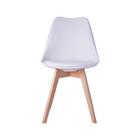 Kit 06 Cadeiras Leda Eames Jantar Cozinha Com Assento Estofad