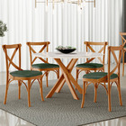 Kit 06 Cadeiras Para  Sala De Jantar E Estar Living Estofada