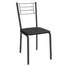 Kit 06 Cadeiras Para Cozinha Dubai Corino Crome 2c111 Kappesb