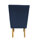 Kit 06 Cadeiras Para Sala De Jantar Ana Pés Palito Suede Azul