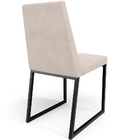 Kit 06 Cadeiras Para Sala De Jantar Base Aço Industrial Preto